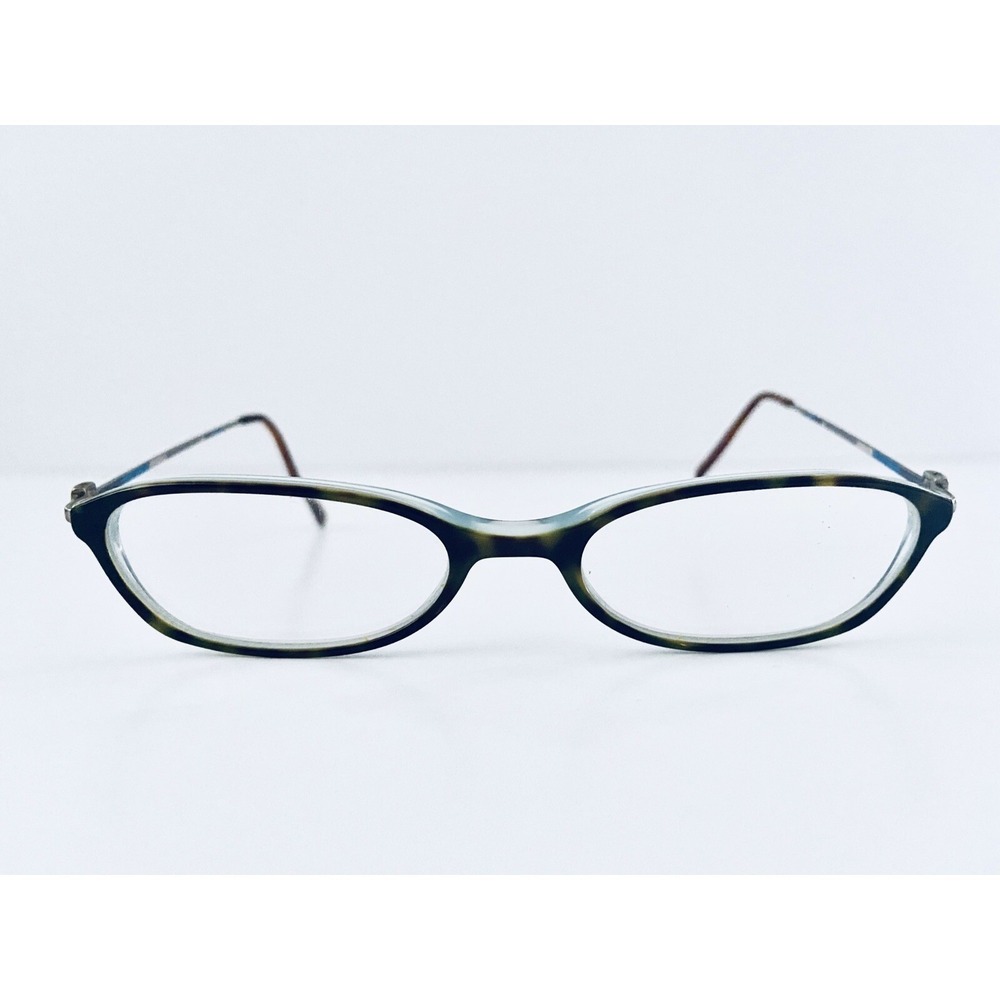 Kate Spade Tortoise & Turquoise Frame Silver Metal Temple Italy 130 Ines W47